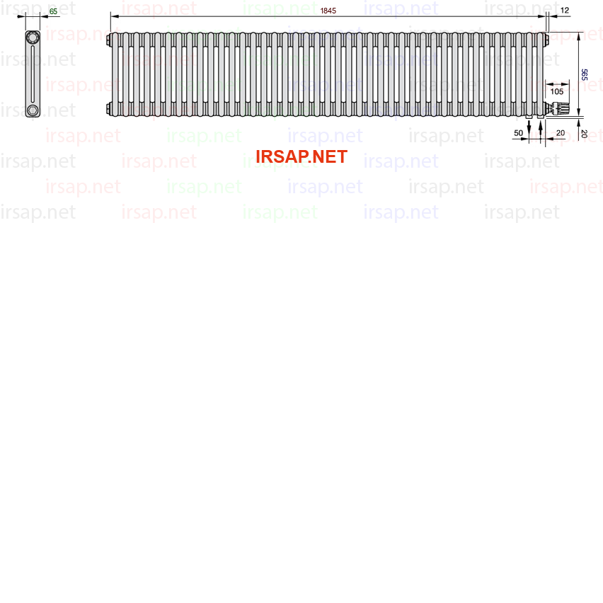 Радиатор IRSAP Tesi 20565/41 T26 CL 01